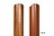 Штакетник М-образный А фигурный 0,45 PE RAL 6019 бело-зеленый