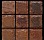 Песчаник красный 100х100, 100х200, 200x200 с заколом, толщина 20 мм