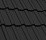 Керамическая черепица Nelskamp F 10, Черный матовый