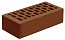 Облицовочный кирпич Голицынский Тёмно-терракотовый гладкий 1НФ