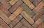 Клинкерная тротуарная брусчатка Penter Varia wasserstrich tumbled, 200*65*65 мм