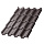 Металлочерепица МЕТАЛЛ ПРОФИЛЬ Монтерроса-S (VALORI-20-Violet-0.5)
